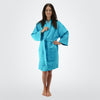 Women's Thigh-Length Waffle Weave Kimono - ComfyRobes.com